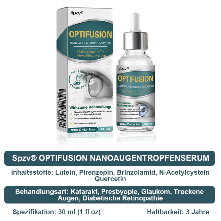Spzv® OPTIFUSION NANO AUGENTROPFENSER 🧬 Nanotechnologie stellt klares Sehen wieder her, ohne Brille, ohne Operation