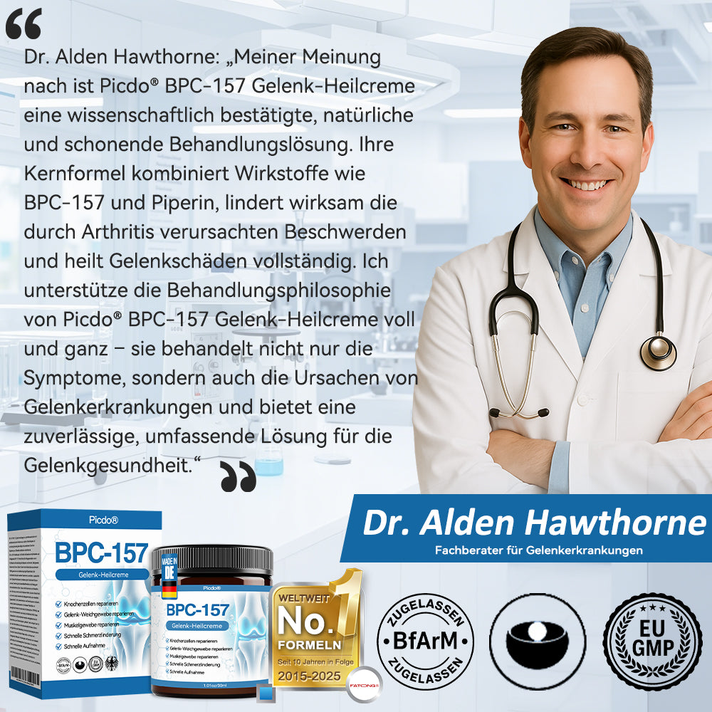 𝖯𝗂𝖼𝗱𝗼® 🍀 BPC-157 Gelenkheilcreme Behandelt Arthritis, Neuropathie, Rheuma, Sportverletzungen & mehr👨🔬
