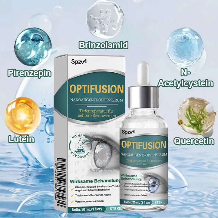 Spzv® OPTIFUSION NANO AUGENTROPFENSER 🧬 Nanotechnologie stellt klares Sehen wieder her,  ohne Brille, ohne Operation